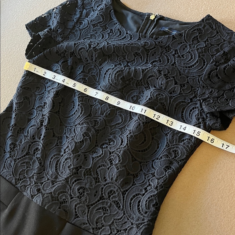 Tommy Hilfiger Black Lace Sheath Dress - P (small) - Picture 5 of 9